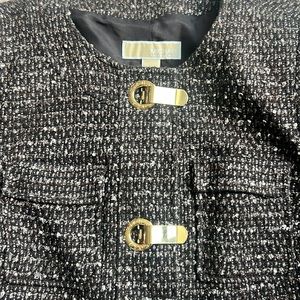 Michael Michael Kors Tweed‎ Cropped Latch Closure Blazer Jacket Women’s Size S